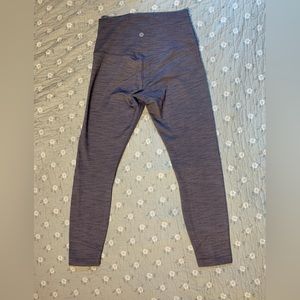 Lululemon Align Pant II 25" Mini Heathered Herringbone Black/White - Size 6